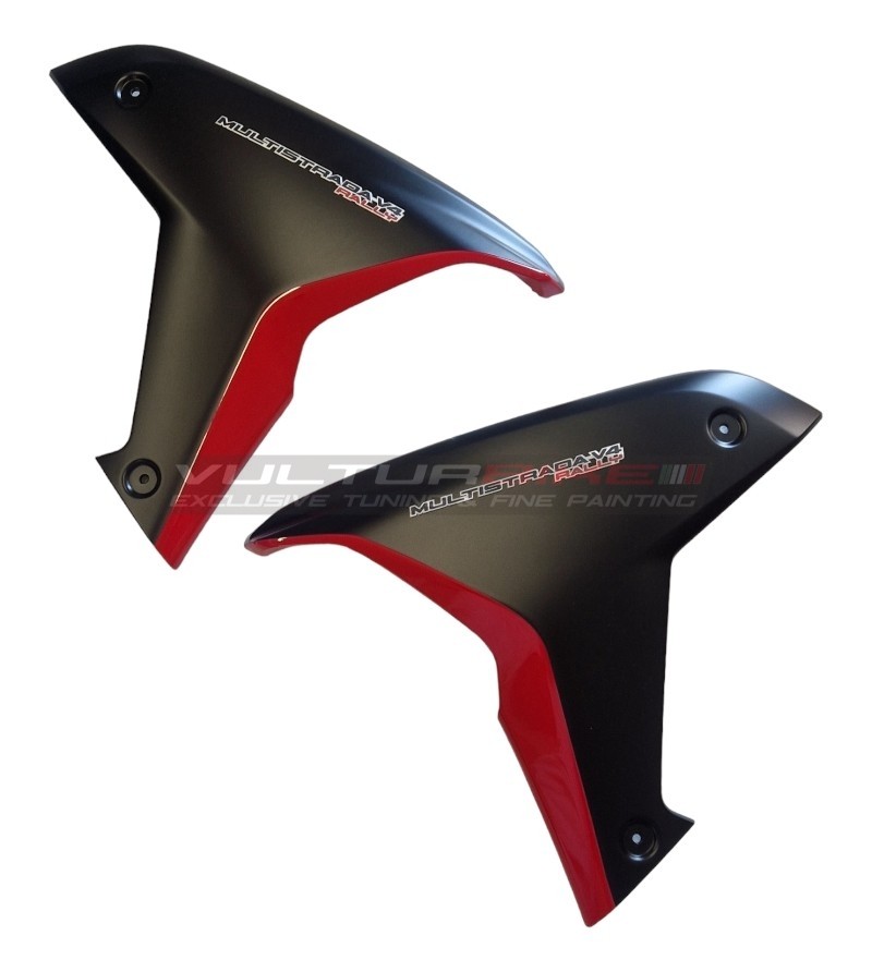 Pannelli laterali originali versione black red - Ducati Multistrada V4 Rally