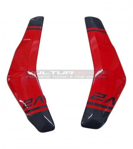 Cubierta del radiador de carbono de diseño personalizado - Ducati Streetfighter V2