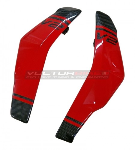 Cubierta de radiador de carbono de diseño personalizado - Ducati Streetfighter V2