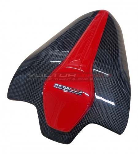 Custom carbon passenger seat cover - Ducati Panigale / Streetfighter V4 / V2