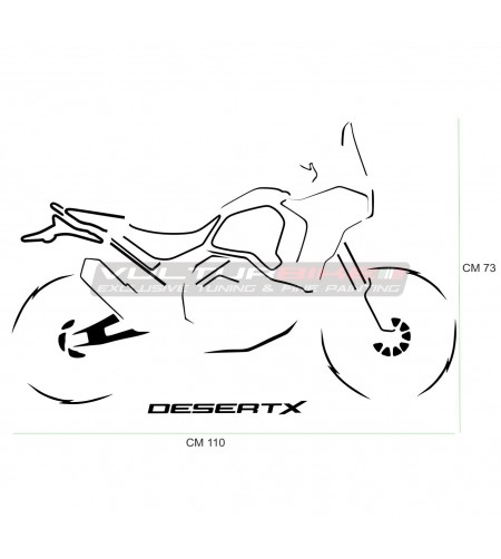 Autocollant mural - Ducati DesertX