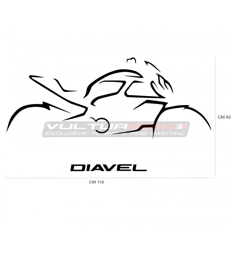 Wandtattoo - Ducati Diavel