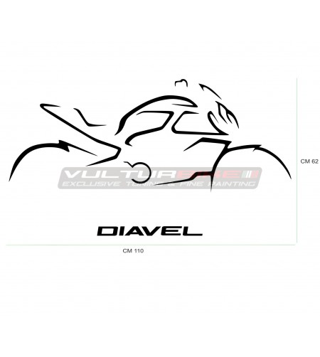 Autocollant mural - Ducati Diavel