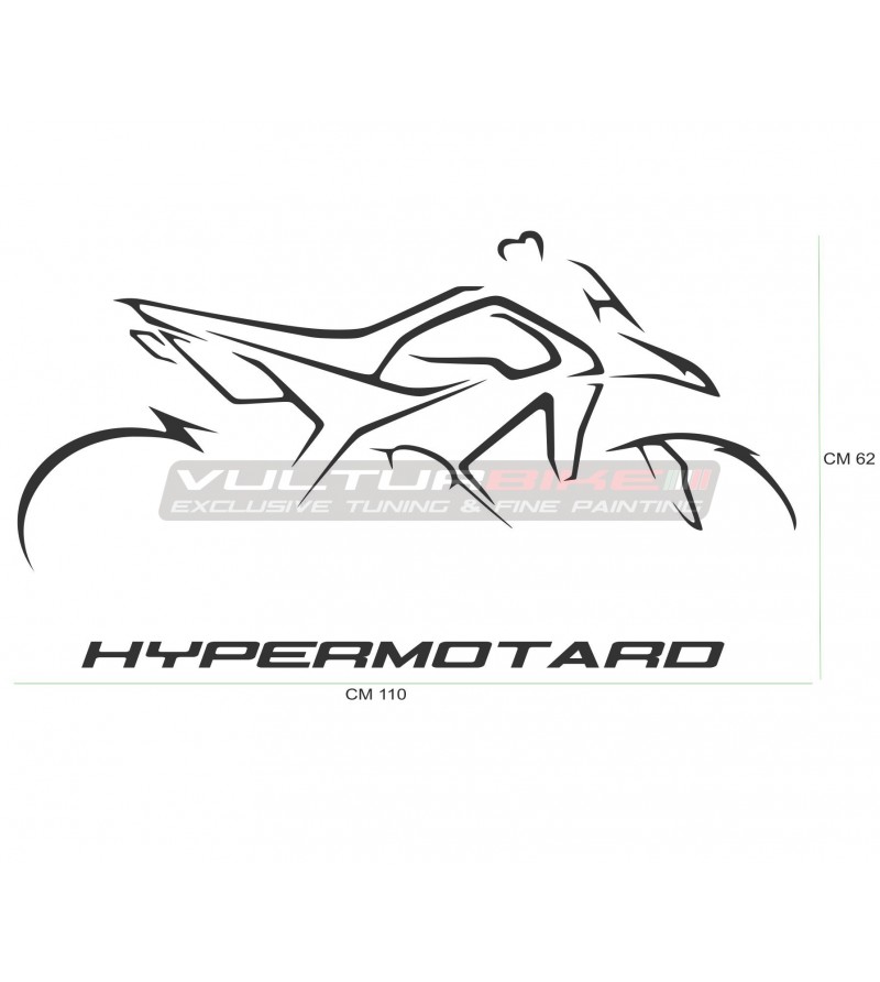 Autocollant mural - Ducati Hypermotard