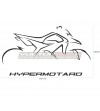 Sticker mural - Ducati Hypermotard 