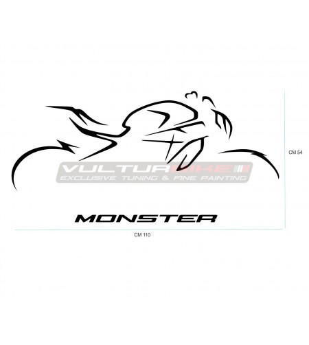 Ducati Aufkleber Monster 695/696/796/900/1100 - Vulturbike