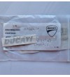 Original decal Ducati silver color 52 x 9 mm