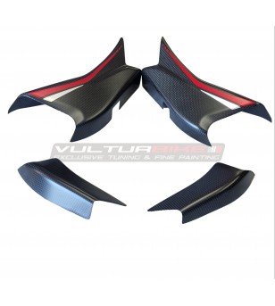 Custom design carbon cover for fins - Ducati Multistrada V4 Rally