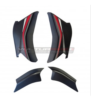Custom design carbon cover for fins - Ducati Multistrada V4 Rally