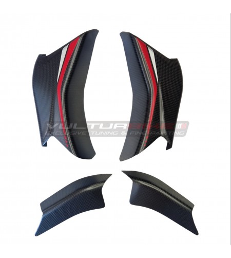 Couvercle de rabat en carbone design sur mesure - Ducati Multistrada V4 / Rallye 