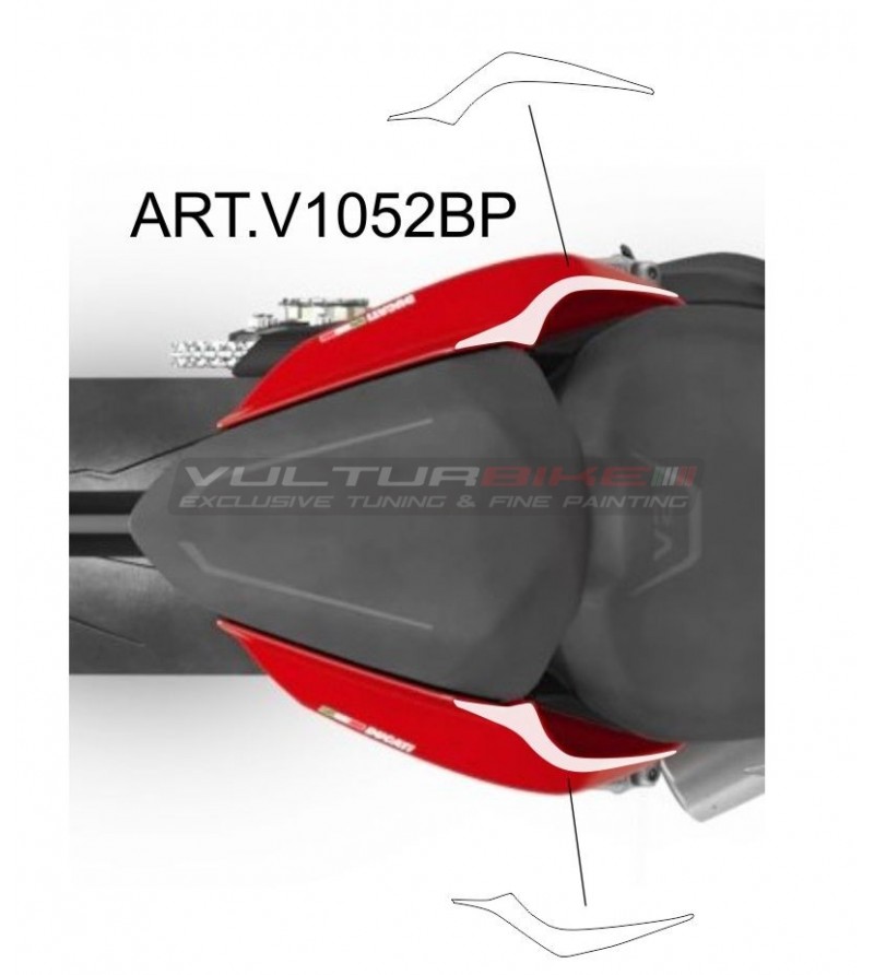 Autocollants pour queue biplace - Ducati Panigale / Streetfighter V4 / V2
