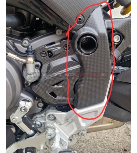 Carbon frame protectors for Ducati DesertX