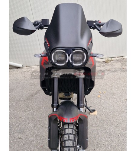 Paire de protège-mains en carbone allongés pour Ducati DesertX
