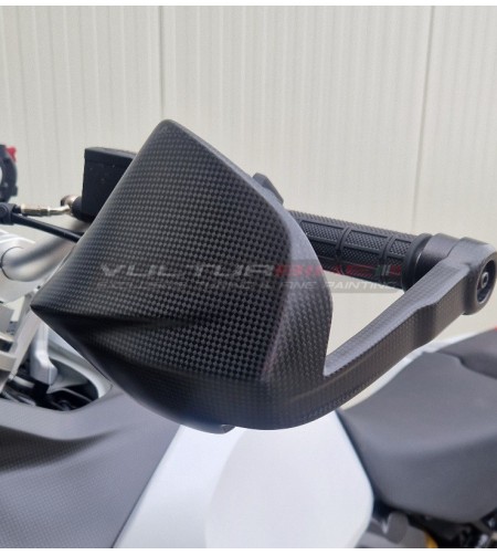 Paire de protège-mains en carbone allongés pour Ducati DesertX