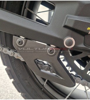 Carbon lower chain fin for Ducati DesertX