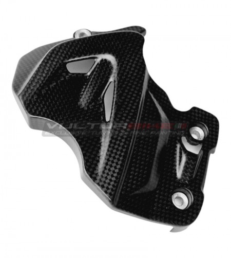 Carbon pinion cover for Ducati DesertX