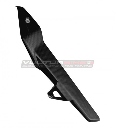 Carbon upper chain guard for Ducati DesertX