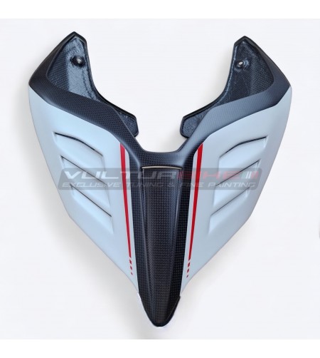 Nueva cola de carbono personalizada de seda blanca ártica - Ducati Panigale V2