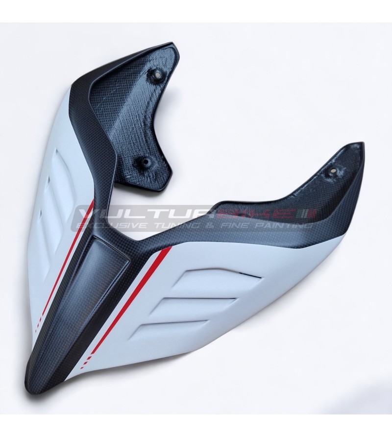 Nuova coda in carbonio personalizzata arctic white silk - Ducati Panigale V2