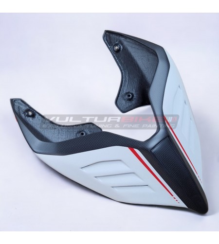 Nuova coda in carbonio personalizzata arctic white silk - Ducati Panigale V2