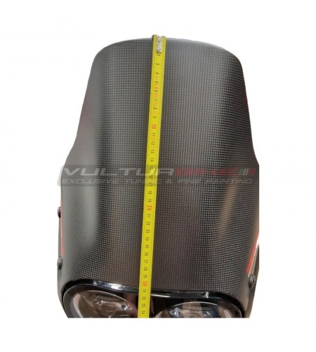 Carbon sports screen for Ducati DesertX