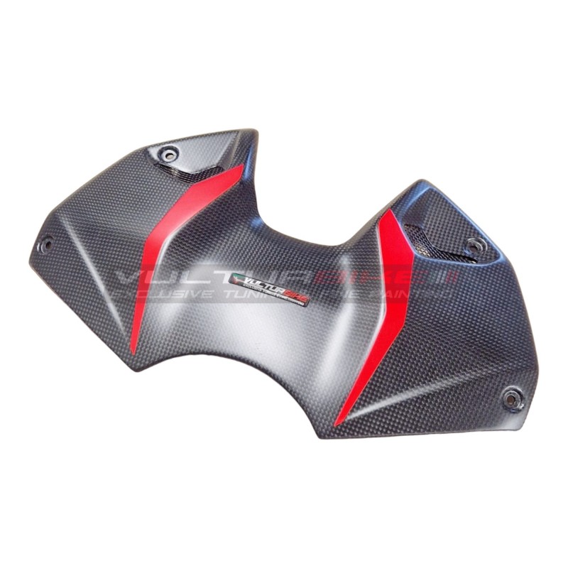 Custom design carbon battery cover for Ducati Streetfighter V4