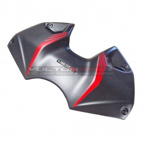 Tapa de batería de carbono personalizada para Ducati Streetfighter V4