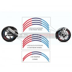 Red Blue Sticker Kit for 17 inch Wheels - All Models