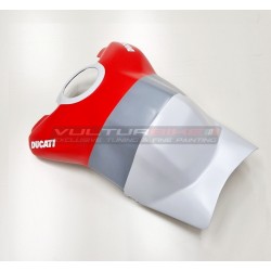 Painted elongated tank cover with Panigale V4S Corse 2019 design
