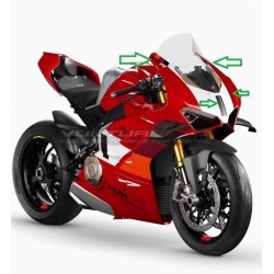 Autocollants originaux pour bulle - Ducati Panigale V4R 2023