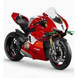 Original headlight mustache stickers for front half-fairings - Ducati Panigale V4R 2023