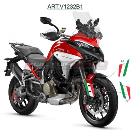Tricolor stickers for fender - Ducati Multistrada V4 / V4S