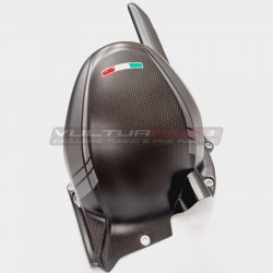 Carbon fiber rear fender with chain guard - Ducati Multistrada V4 Aviator Grey