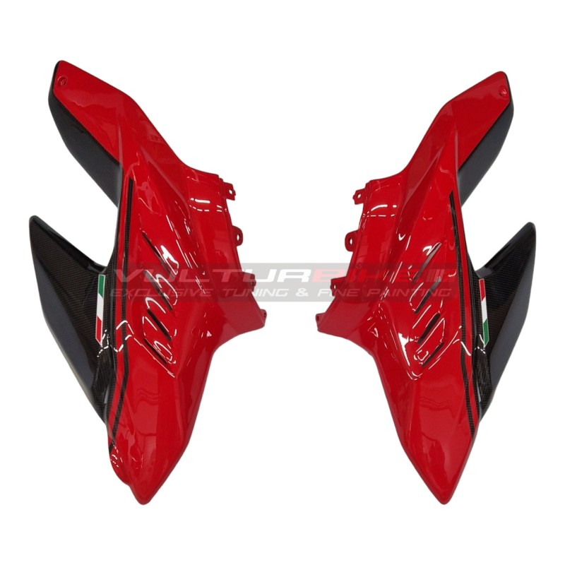 Conjunto de carenados superior de carbono de diseño personalizado - Ducati Streetfighter V4 / V4S / V4SP2