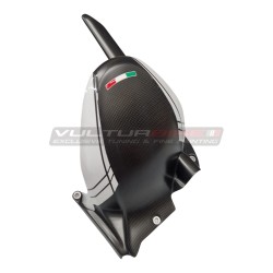 Guardabarros trasero de carbono con protector de cadena - Ducati Multistrada V4 Iceberg White