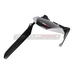 Carbon rear fender with chain guard - Ducati Multistrada V4 Iceberg White