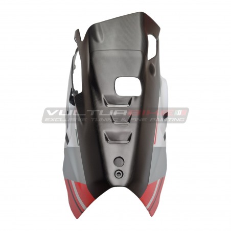 Carbon-Bodenverkleidung mit Lüftungsschlitzen für den Auspuff Akrapovic - Ducati Panigale V4S Corse