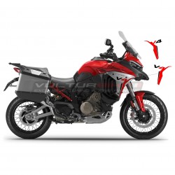 Rote Basisaufkleber für Deflektoren - Ducati Multistrada V4 Rally