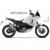 KOTFLÜGELAUFKLEBER VORNE DESIGN DREIFARBIG - DUCATI DESERTX