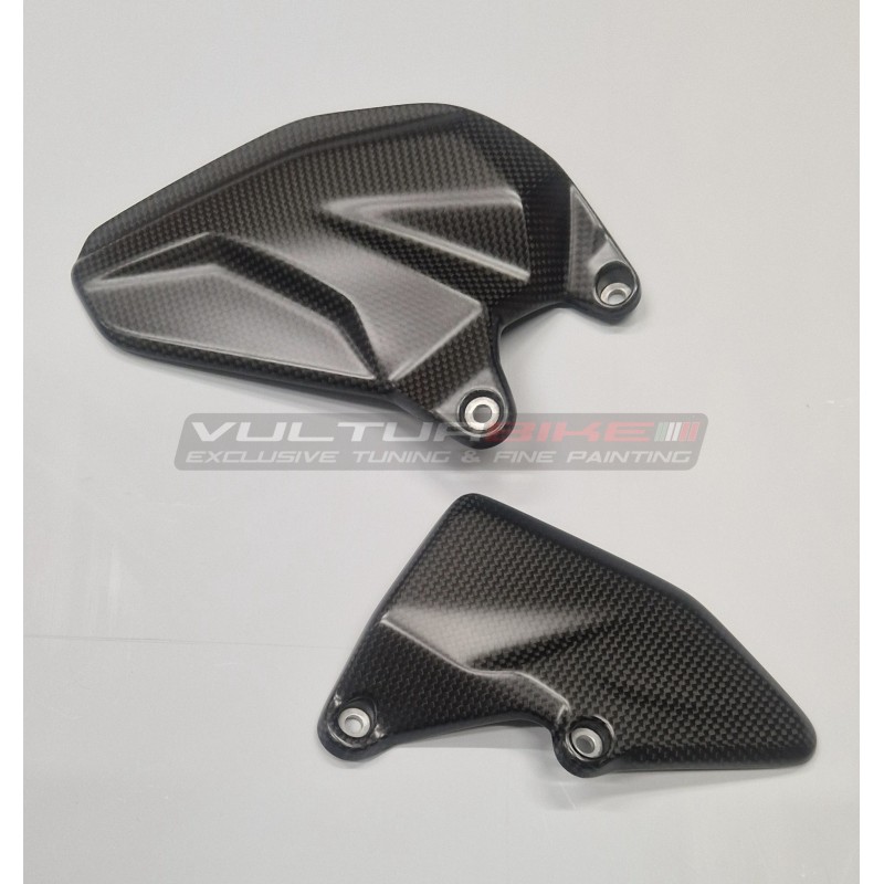 Pair of carbon heel guards - Ducati Multistrada V4 Rally