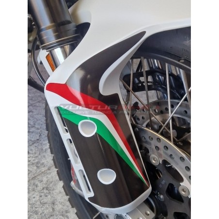Kit de pegatinas tricolores para guardabarros delantero - Ducati DesertX