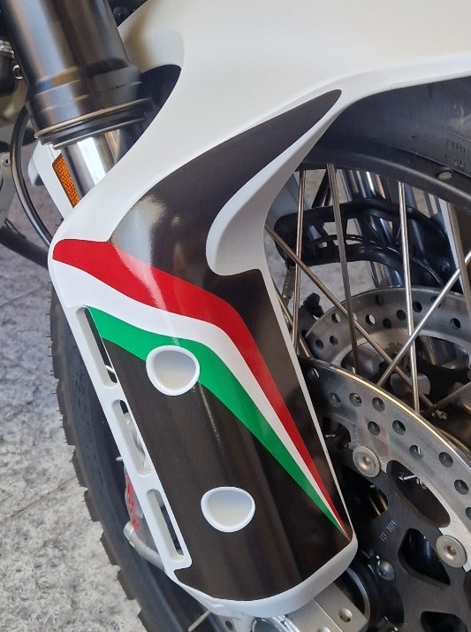 Tricolor stickers kit for front fender - Ducati DesertX