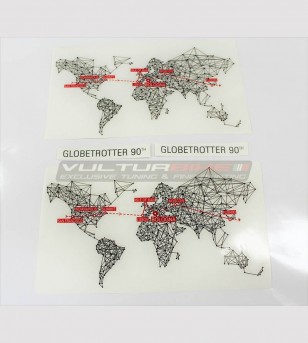 Globetrotter 90 TH Stickers - Ducati Multistrada enduro