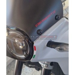 Kit adesivi 3 bandiere italiane resinate - Ducati DesertX