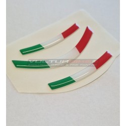 Kit de pegatinas 3 banderas italianas de resina - Ducati DesertX