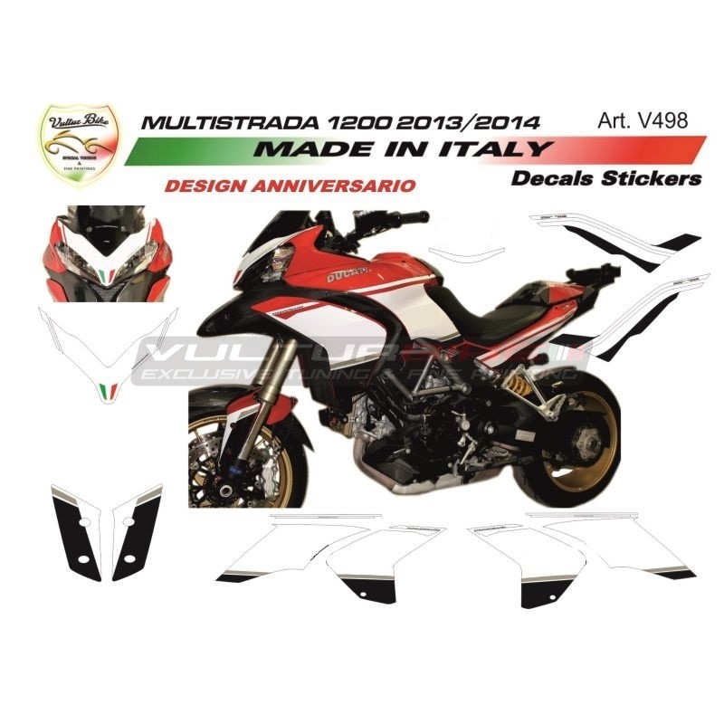 Kit adesivi design 90°anniversario - Ducati Multistrada 1200 13/14