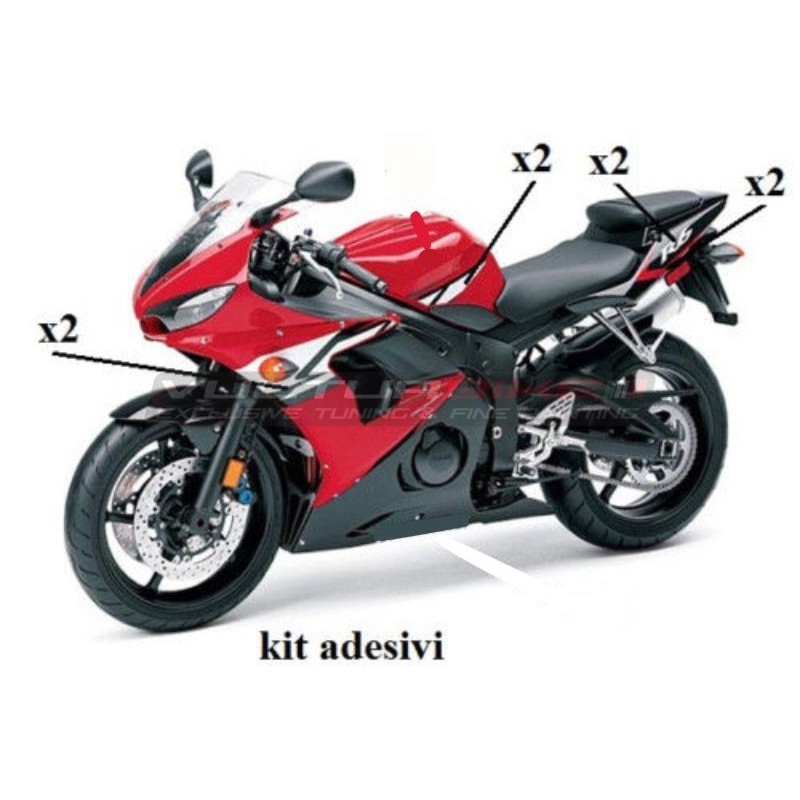 Motorrad-Aufkleber-Kit - Yamaha R6 2003/2005