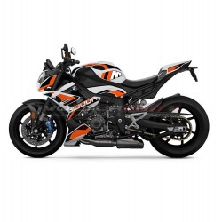 Custom sticker kit black orange for Bmw S1000R