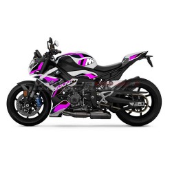 Custom black purple sticker kit for Bmw S1000R