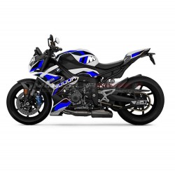 Custom sticker kit black blue for Bmw S1000R